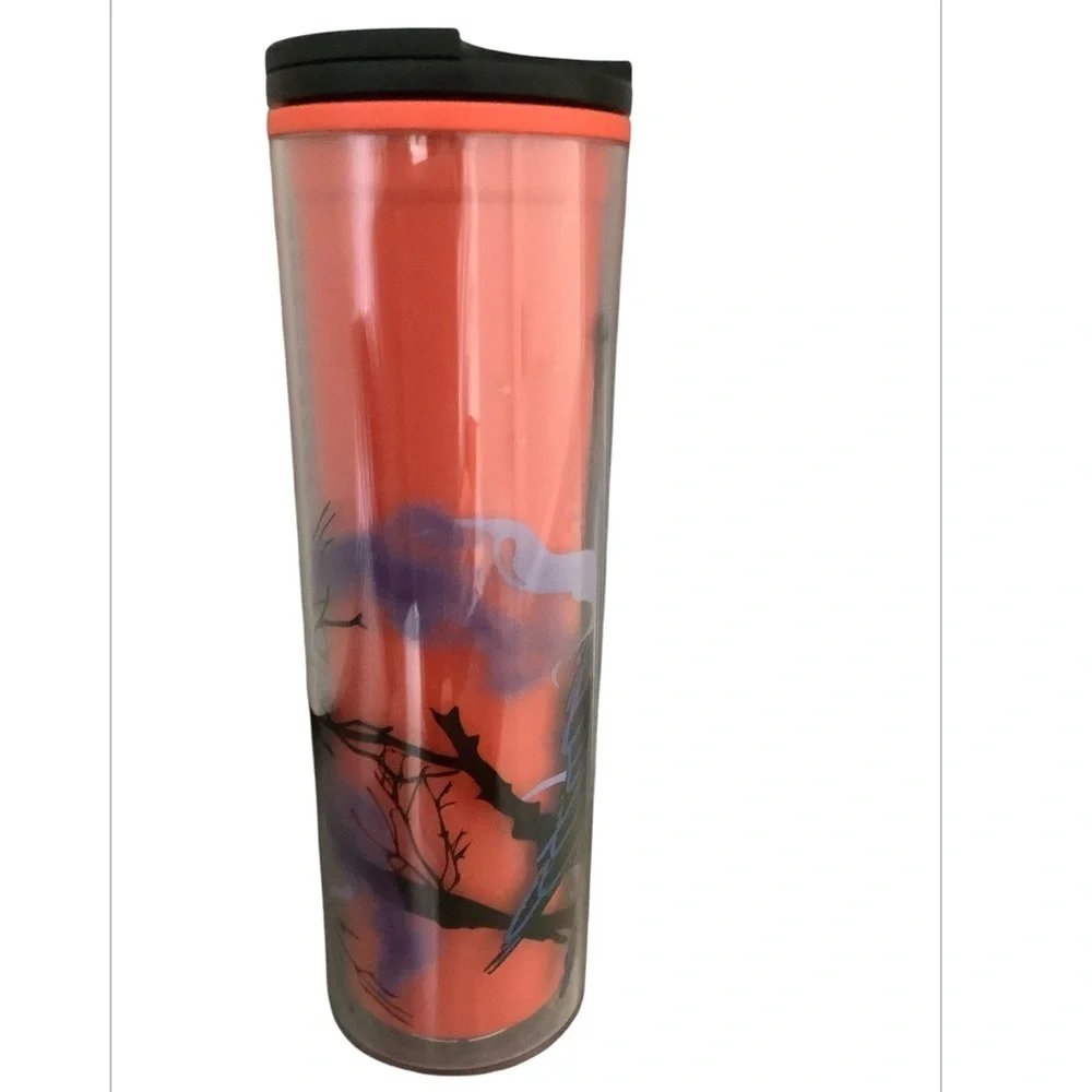 Starbucks 2022 Halloween Raven 16oz Double Walled Tumbler with Screw Top Lid